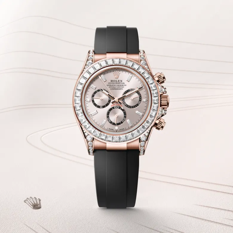 Rolex Cosmograph Daytona Oyster, 40 mm, Everose gold and diamonds M126535TBR-0002