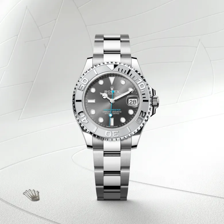 Rolex Yacht-Master Oyster, 37 mm, Oystersteel and platinum M268622-0002